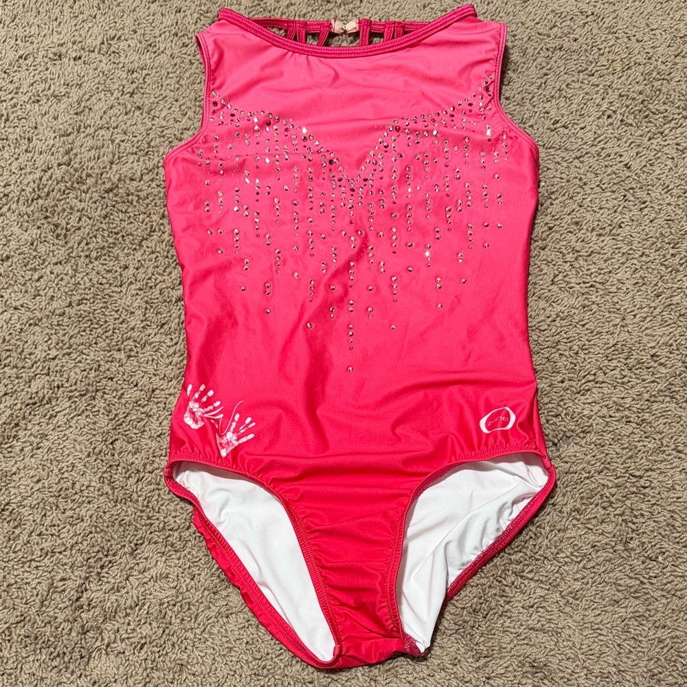 Women's Pink Sleeveless Leotard